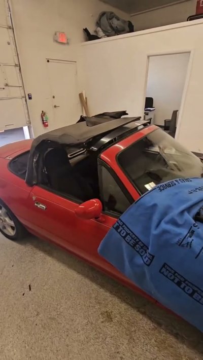 Brand New Convertible Top Installed On This 1990 Mazda Miata Upholstery Convertible Conv
