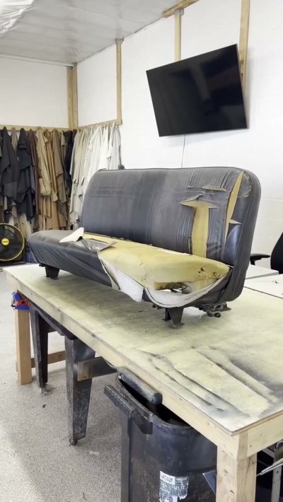 Bench Seat Custom Before And After