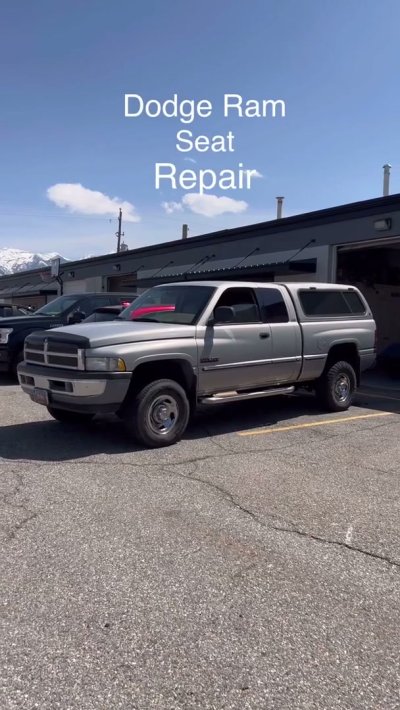 Fresh Leather Fresh Look We Brought This Torn Dodge Ram Seat Back To Life With Brand New Leath